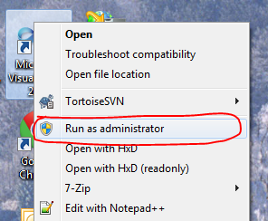 RunAsAdminContextMenuShortcut